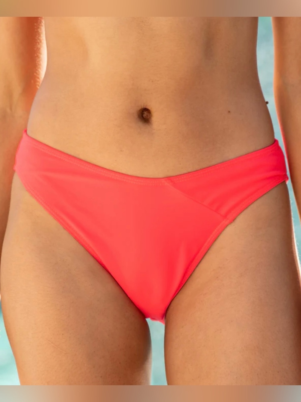 NEW! Pink Lily Hot Coral Bikini Bottoms